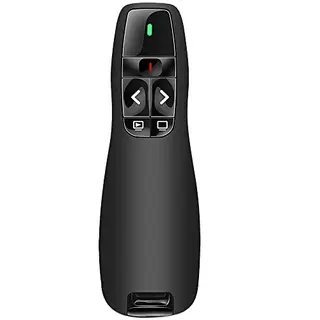 Ergonomischer Wireless Presenter für Präsentationen und Fernbedienungen, 2.4GHz Präsentationspointer für Windows, Mac und Linux