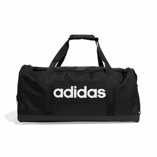 adidas Unisex Essentials Linear Duffel Bag, Schwarz/Weiß, M