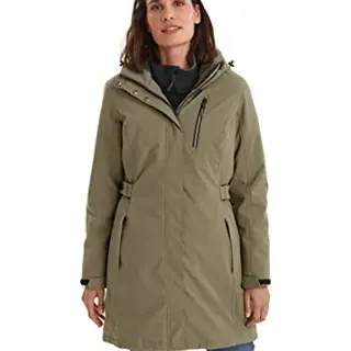 Killtec Damen Parka mit abzippbarer Kapuze - wasserdicht und atmungsaktiv - helloliv 44