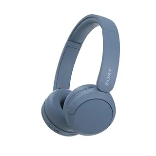 Sony WH-CH520 kabelloser Bluetooth On-Ear Kopfhörer, leichter Tragekomfort, bis zu 50 Std. Akku, Schnellladung, EQ, klare Gespräche, Blau
