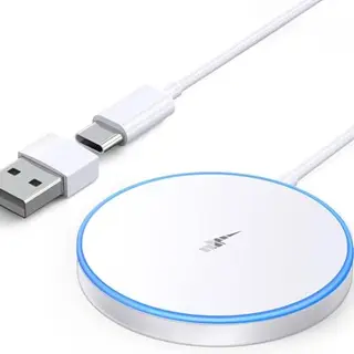MagSafe Ladegerät für iPhone 17/16/15/14/13/12, AirPods - kabelloses Ladegerät mit LED und zwei Anschlüssen