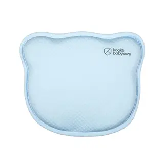 KOALA BABYCARE Babykissen gegen Plattkopfsyndrom, abnehmbar mit 2 Kissenbezügen - Blau