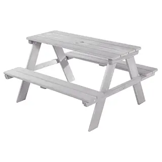 roba Kinder Outdoor Sitzgruppe - Picknick für 4 - Wetterfeste Gartenmöbel - Grau