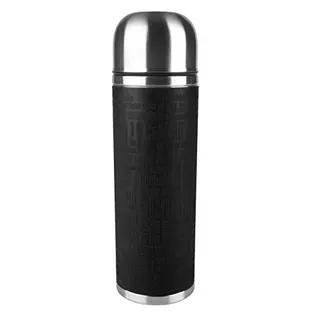 Emsa Senator Isolierflasche 1,0 L | 12h heiß, 24h kalt | Schwarz