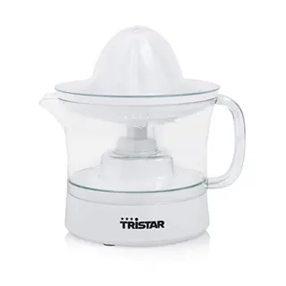 Tristar CP-3005 Zitruspresse mit Fruchtfleischfilter, 2 Presskegelgrößen, 500 ml Fassungsvermögen, abnehmbarer Behälter, rutschfeste Füße