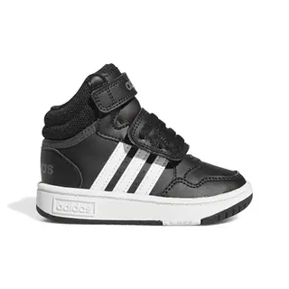 adidas Baby Hoops Mid Shoes, Core Black/Cloud White, 21 EU