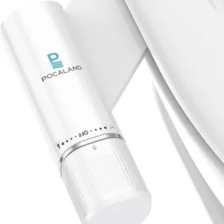 Ultraslim Bidet Befestigung, manuell, Edelstahl, für Toilettensitz, einziehbare Düsen, einstellbarer Wasserdruck, weiß