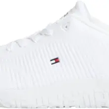 Tommy Hilfiger Herren Runner Sneaker Weiß, Größe 44