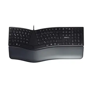 CHERRY KC 4500 Ergo, ergonomische Tastatur, Deutsch QWERTZ, Schwarz