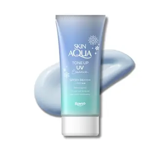 SKIN AQUA Tone Up UV Essence Sonnenschutz, brightening & klares Finish, Blau, 80g, SPF50+ PA++++