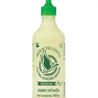 Flying Goose Sriracha Mayonnaise, grüne Chili, pikant, vegan, glutenfrei, 455 ml