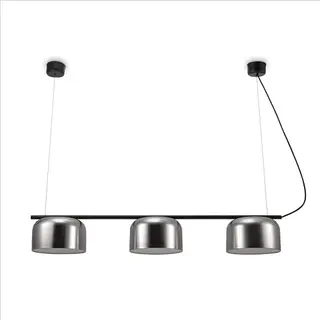 Paco Home Pendellampe Metall Vintage 3-flammig Industrie Esszimmer Küchenlampe E27, 1,50m Länge