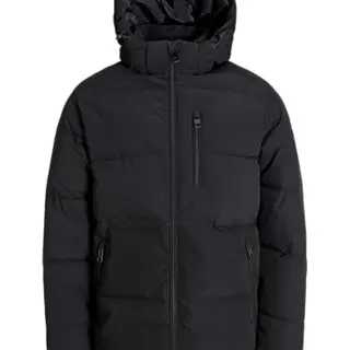 JACK & JONES Herren Puffer Jacke, Schwarz