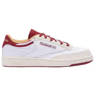 Reebok Club C 85 Unisex Schuhe, Weiß Retrorot, Größe 35 EU