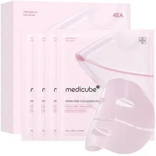 medicube Salmon DNA PDRN Pink Collagen Jelly Gesichtsmaske, 4er Pack – hydratisierend, straffend & hautelastizität