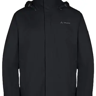 VAUDE Escape Light Herren Regenjacke, wasserdicht, leicht, verstaubar, winddicht, atmungsaktiv – schwarz, Größe L