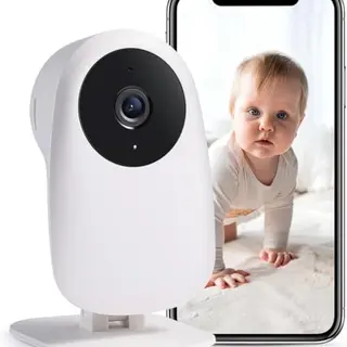 Nooie Babyphone mit Kamera, WLAN-BabyMonitor mit App, Nachtsicht, Gegensprechfunktion, 1080P HD, Alexa kompatibel, Bewegungs- und Geräuscherkennung