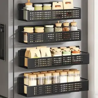 SONGMICS Magnetisches Gewürzregal 4er Set - Organizer für Küche