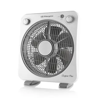 Orbegozo BF 0138 Standventilator mit 6 Lamellen, drehbar, 3 Geschwindigkeiten, Timer 60 Min, 40 W