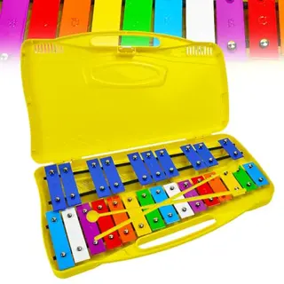 Fuhesgu Chromatisches Glockenspiel Xylophon mit 25 Tönen – Fördert musikalische Früherziehung & Kreativität