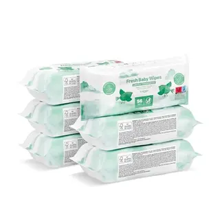Amazon Sensitive Baby-Feuchttücher, 336 Stück, unparfümiert, 6 Pack