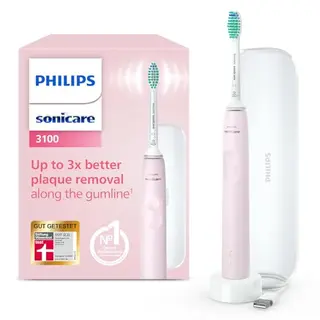 Philips Sonicare 3100 elektrische Zahnbürste, Schallzahnbürste, Sugar Rose, Modell HX3673/11