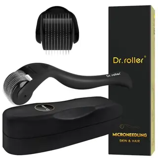 Dr.roller Derma Roller für Haar- und Bartwachstum, 0,5 mm, Microneedling für Kopfhaut und Gesicht
