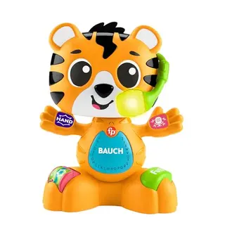 Fisher-Price Beat Bande Tiger Justin - Lernspielzeug mit Geräuschen und Lichtern für Babys ab 9 Monaten