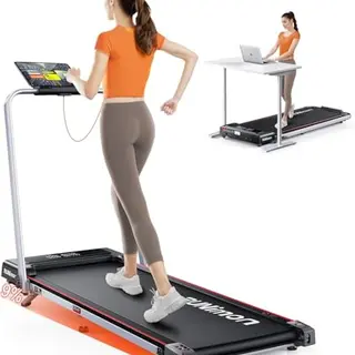 6-in-1 Laufband mit Neigung, 12 km/h, klappbar, für Zuhause & Büro, 2.5 HP, 9% Steigung, LED-Anzeige, bis 120 kg