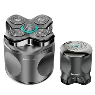 Wasserdichter Head Shaver für Herren, 5D beweglicher Kopf, Trocken- und Nassrasur, magnetischer Glatzenrasierer, Typ-C