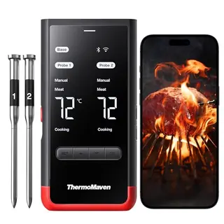 ThermoMaven P2 Kabelloses Fleischthermometer mit 2 Sonden