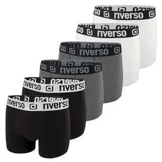 Riverso Boxershorts Herren 6er Pack Unterwäsche Größe L Farbmix
