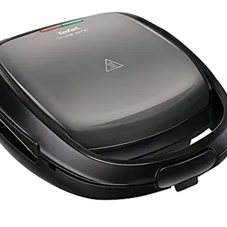 Tefal SW341B Snack Time 2in1 Waffeleisen und Sandwichtoaster | herausnehmbare Platten | spülmaschinengeeignet | Grau/Schwarz