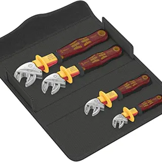 Wera 6004 Joker VDE 4er Set – isolierte, selbstjustierende Maulschlüssel, 4-teilig