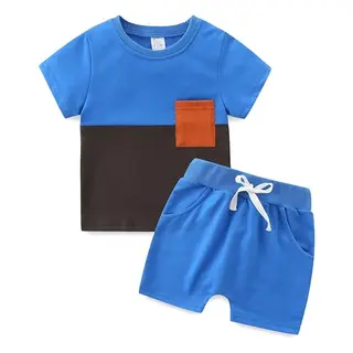 KIDDLETOWN Baby Jungen T-Shirt + Shorts Sommer Outfit, weiches Zweiteiler Set für Neugeborene und Kleinkinder