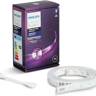 Philips Hue Lightstrip Plus Erweiterung (1 m) - dimmbar, 16 Mio. Farben, smarte Steuerung über App oder Sprache