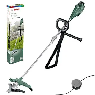 Bosch AFS 23-37 Freischneider mit Messer, Fäden, Zusatzgriff und Schutzhaube, 1000 W