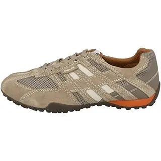Geox Herren Sneaker U Snake K, Bequem, Beigebraun, EU Größe 39