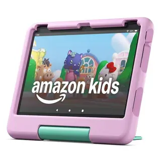 Fire HD 10 Kids-Tablet (2023), 10-Zoll, 32 GB, rosa, für Kinder ab Vorschulalter, mit Kindersicherung und 2 Jahren Garantie