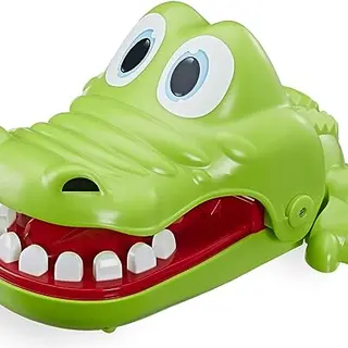 Hasbro Gaming Kroko Doc - Lustiges Schnapp-Spiel für 2–4 Spieler, Vorschulspiel für Kinder ab 4 Jahren