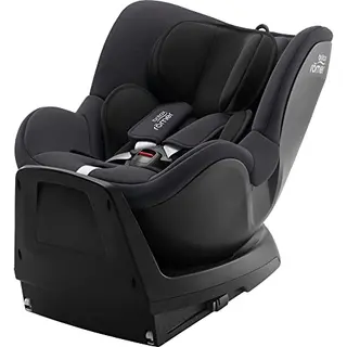 BRITAX RÖMER DUALFIX PLUS Reboarder, Neugeboreneneinsatz, für Kinder 40-105 cm, Geburt - 4 Jahre, Midnight Grey