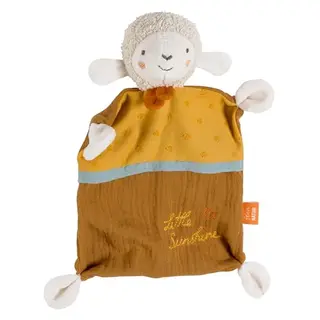 Fehn Schmusetuch Schaf Sunshine – Kuscheltuch für Kleinkinder ab 0+ Monaten