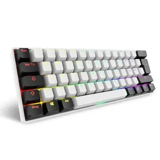 Sharkoon Skiller SGK50 S4 Gen2, weiß, 60% Tastatur mit Gateron Yellow