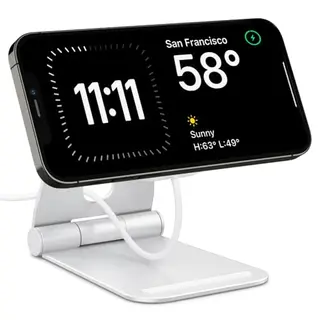 Spigen Mag Fit S Verstellbarer Ständer für MagSafe Ladegerät - Weiß