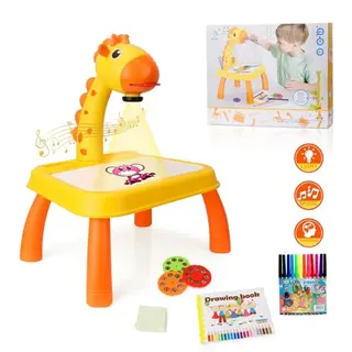 MOMSIV Kinder Zeichenprojektor mit Pinsel – Kreatives Zeichenspielset für Geburtstagsgeschenke