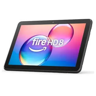 Amazon Fire HD 8-Tablet, 8" HD-Bildschirm, 4 GB RAM, 64 GB, schwarz (2024) – mit Werbung