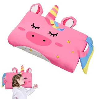 VARKAGE Schlummerkids Kissen Einhorn 46x26cm - Ergonomisches Komfortkissen für Kinder
