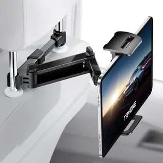 TRYONE Tablet Halterung für Auto, Kopfstütze, kompatibel mit iPad, iPhone, Samsung Galaxy Tab, Kindle Fire HD, Switch, 4,7-11 Zoll