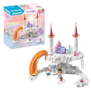 PLAYMOBIL Princess Magic 71360 Himmlische Babywolke mit Babywiege, Schaukelpferd, Teddybär und mehr für Kinder ab 4 Jahren