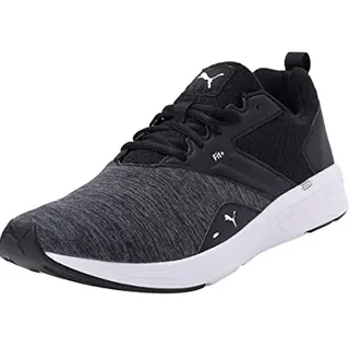 PUMA NRGY Comet Laufschuhe, Schwarz/Weiß, Größe 43 EU
